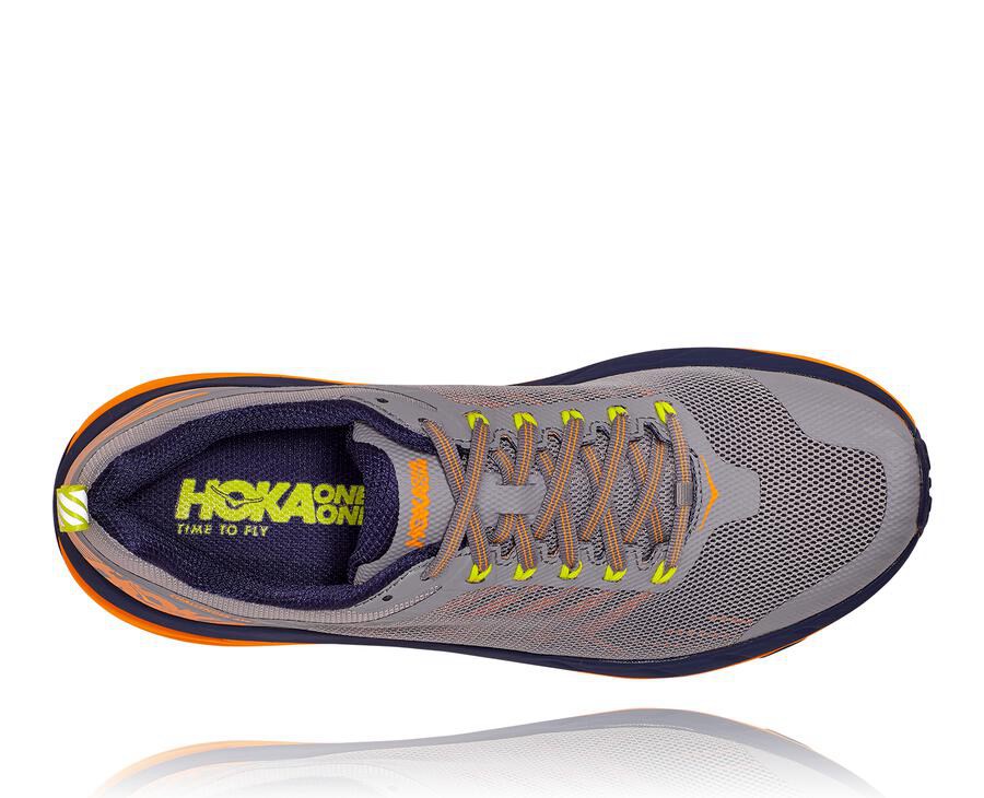 Trail Shoes Mens - Hoka One One Challenger ATR 5 - Grey - TQILEWZ-02